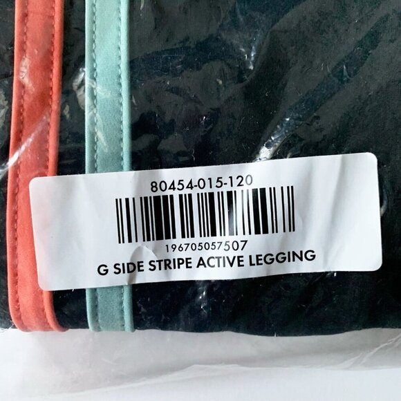 NEW Hanna Andersson Girl Active Striped MadeToStretch Leggings 6-7 years 120 cm - Picture 8 of 9